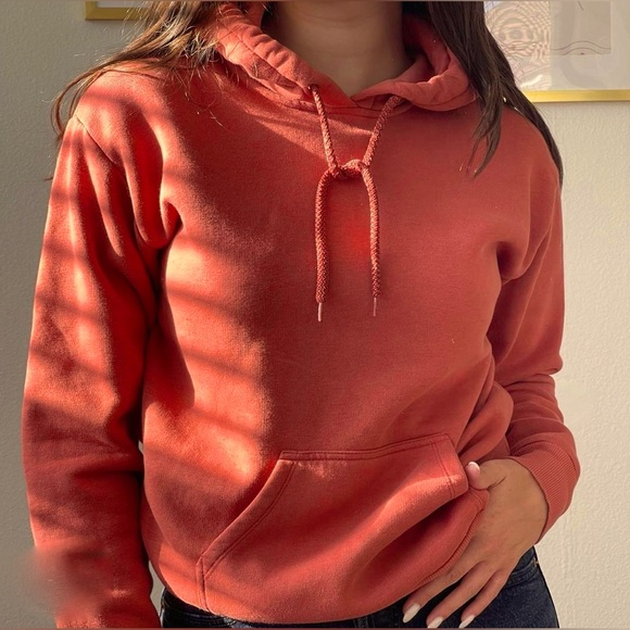 Topshop Tops - Burnt Orange Hoodie